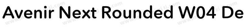 Avenir Next Rounded W04 Demi字体转换